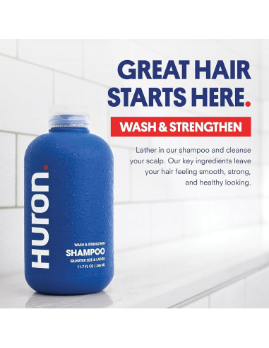 Champú para hombres Huron 346 ml | Hidratante y limpiador