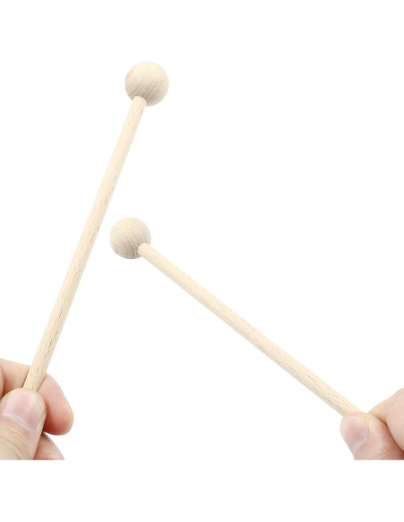 Mallets de Madera para Xilófono Luomorgo - 21 cm, 2 Pcs Mallets de Madera para Xilófono Luomorgo - 21 cm, 2 Pcs