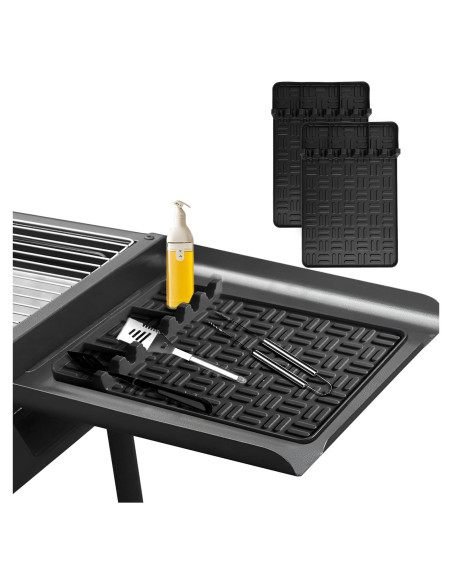 Alfombrilla de Silicona para Parrilla Waritili 2pcs 39.37x26.67cm Alfombrilla de Silicona para Parrilla Waritili 2pcs 39.37x26.67cm