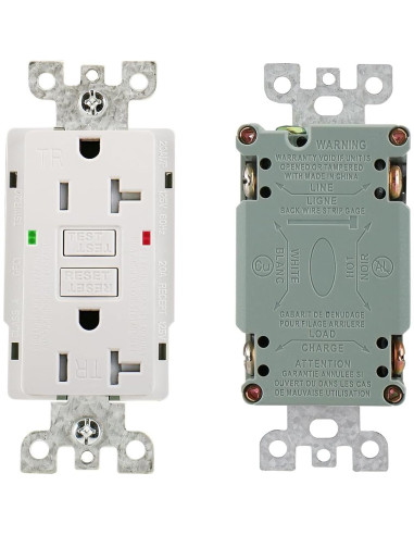 Enchufe GFCI 20A WENGART con Autocomprobación y LED