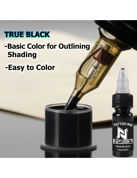 Kit de Tintas para Tatuajes NISIMP 14 Colores 15ml Profesional Kit de Tintas para Tatuajes NISIMP 14 Colores 15ml Profesional