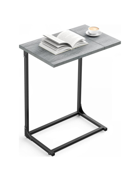 Mesa Lateral en C Pipishell PIET11G, Metal y Madera, 54x30cm Mesa Lateral en C Pipishell PIET11G, Metal y Madera, 54x30cm