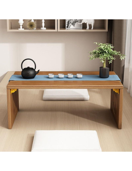 Mesa de café plegable Ekjkldo 80 cm de bambú marrón Mesa de café plegable Ekjkldo 80 cm de bambú marrón