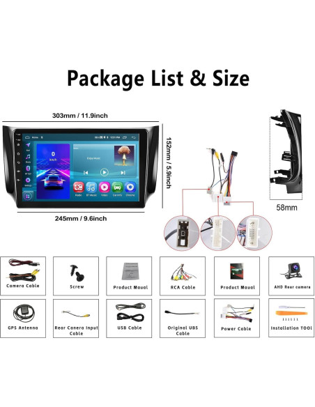 Radio de Coche Android 10.1" UNITOPSCI para Nissan Sentra 2013-2017 Radio de Coche Android 10.1" UNITOPSCI para Nissan Sentra 2013-2017