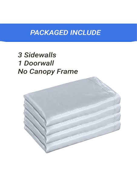 Paredes Laterales CROWN SHADES 3.66x3.66m - 4 Piezas Blanca Paredes Laterales CROWN SHADES 3.66x3.66m - 4 Piezas Blanca