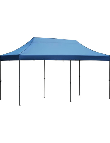 Carpa Pop Up 3x6m Wheloy con 6 Paredes Laterales Azul