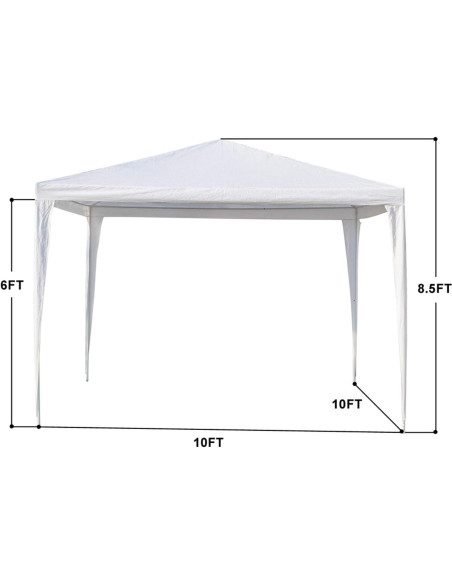 Carpa de Fiesta Vasitelan 3x3m Blanca Impermeable para Eventos Carpa de Fiesta Vasitelan 3x3m Blanca Impermeable para Eventos