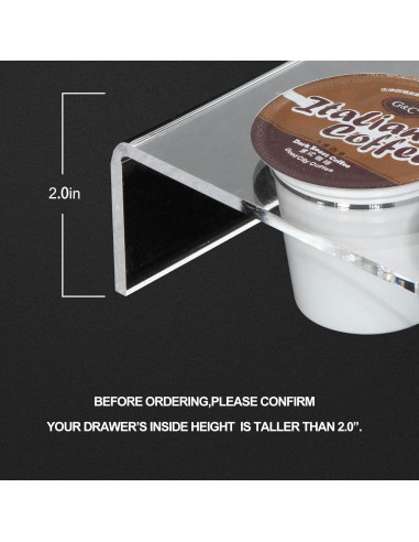 Soporte organizador para 35 cápsulas K-Cup Urcreeds acrílico