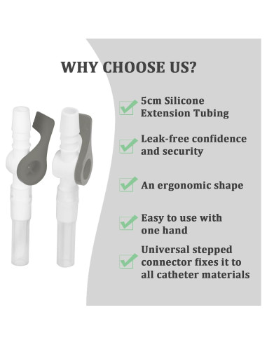 Válvula de Drenaje Urinario Opstra Yee 10 Piezas Gris