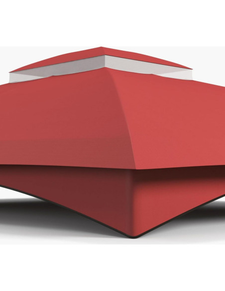Toldo de Reemplazo para Gazebo Wheloy 3.05x3.66m Rojo Toldo de Reemplazo para Gazebo Wheloy 3.05x3.66m Rojo