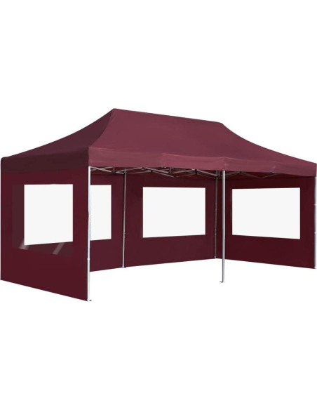 Carpa de Fiesta Plegable ANYCHOLE 5.7x3.0m Rojo Vino Carpa de Fiesta Plegable ANYCHOLE 5.7x3.0m Rojo Vino