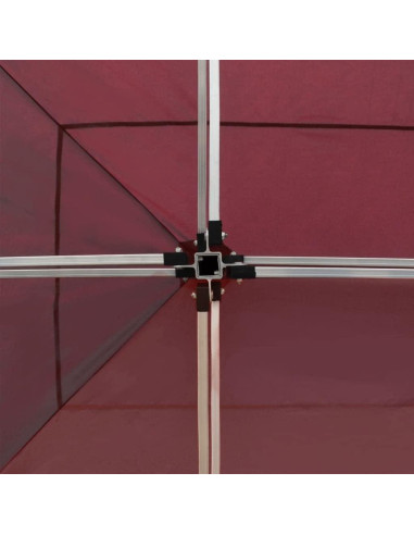 Carpa de Fiesta Plegable RINDIGOO 5.7x3m Rojo Vino con Paredes