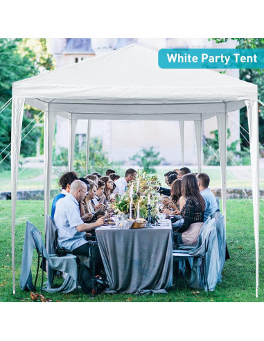 Carpa de Fiesta 3x9 m ANT SKU Blanca con Paredes Laterales