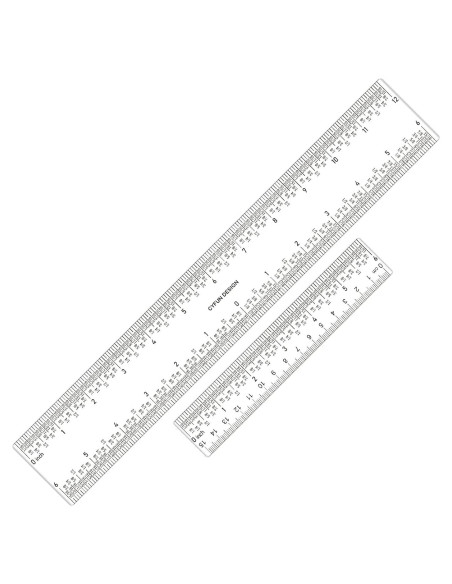 Conjunto de Reglas Acrílicas BAOFALI 15cm y 30cm para Medición Conjunto de Reglas Acrílicas BAOFALI 15cm y 30cm para Medición