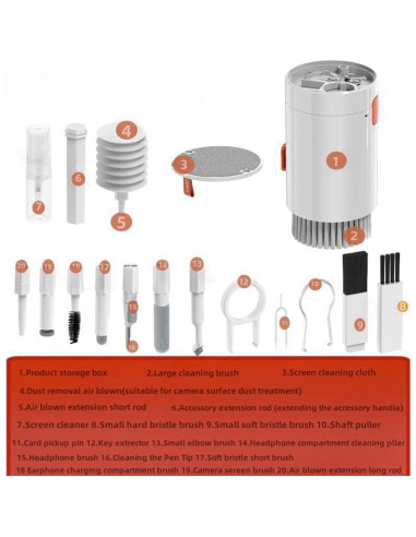 Kit de Limpieza 20 en 1 Critin para Electrónicos y Pantallas