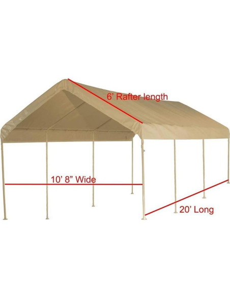 Cubierta de Techo Beige 10x20 ft DAY STAR SHADES Alta Resistencia Cubierta de Techo Beige 10x20 ft DAY STAR SHADES Alta Resistencia