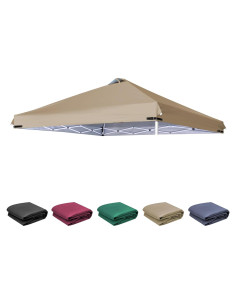 Cubierta de Reemplazo SCOCANOPY 8x8 Caqui con Ventilación