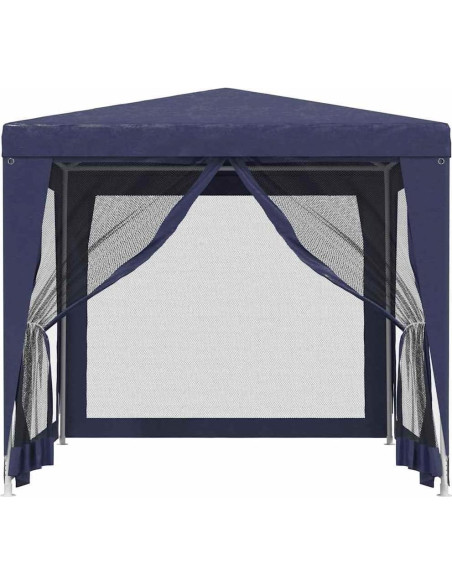 Carpa de Fiesta KCCKOM 250x250cm con 4 Paredes de Malla Azul Carpa de Fiesta KCCKOM 250x250cm con 4 Paredes de Malla Azul