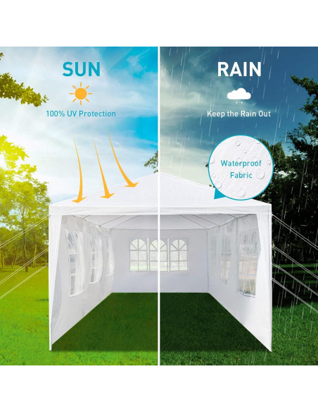 Carpa Grande 10x30 ANTSKU Blanca Impermeable para Eventos Carpa Grande 10x30 ANTSKU Blanca Impermeable para Eventos