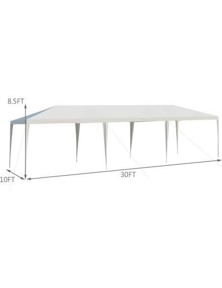 Carpa de Exterior LDAILY 9.14m x 3.66m Impermeable para Fiesta Carpa de Exterior LDAILY 9.14m x 3.66m Impermeable para Fiesta