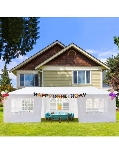 Carpa Pérgola Impermeable MATONELL 3x9m 7 Lados para Eventos