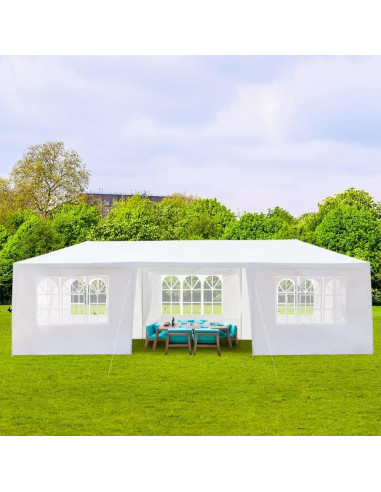 Carpa Pérgola Impermeable MATONELL 3x9m 7 Lados para Eventos