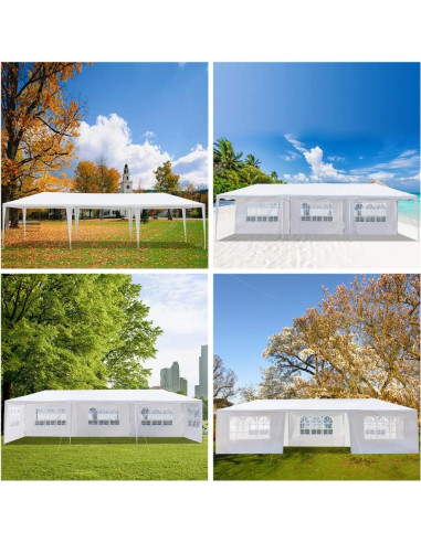 Carpa Pérgola Impermeable MATONELL 3x9m 7 Lados para Eventos