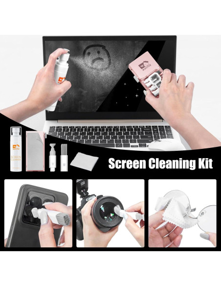 Kit de limpieza 15 en 1 Walrfid para teclado y pantalla 80ml Kit de limpieza 15 en 1 Walrfid para teclado y pantalla 80ml