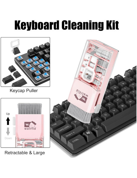 Kit de limpieza 15 en 1 Walrfid para teclado y pantalla 80ml Kit de limpieza 15 en 1 Walrfid para teclado y pantalla 80ml