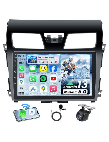 Estéreo de Coche Fortdows 10'' Android 12 para Nissan Altima 2013-2015