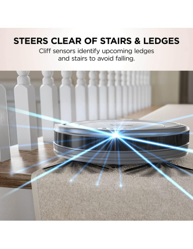 Aspiradora Robótica Shark ION AV753, Wi-Fi, 120 min, Gris