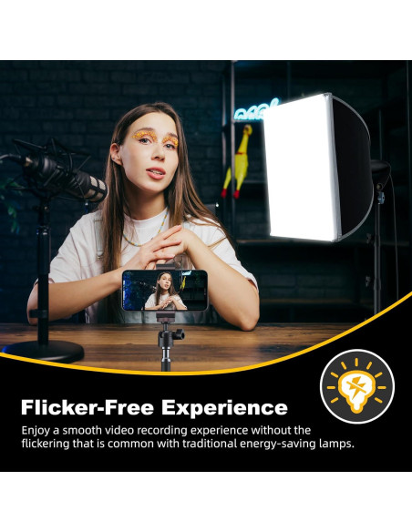 Kit de Iluminación Profesional LINCO con Softbox 40x40cm y LED 85W Kit de Iluminación Profesional LINCO con Softbox 40x40cm y LED 85W