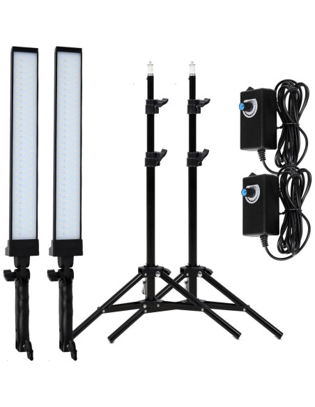 Kit de Iluminación LED GSKAIWEN 180 LED con Trípode 2m Kit de Iluminación LED GSKAIWEN 180 LED con Trípode 2m