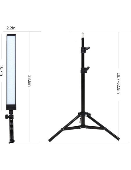 Kit de Iluminación LED GSKAIWEN 180 LED con Trípode 2m Kit de Iluminación LED GSKAIWEN 180 LED con Trípode 2m