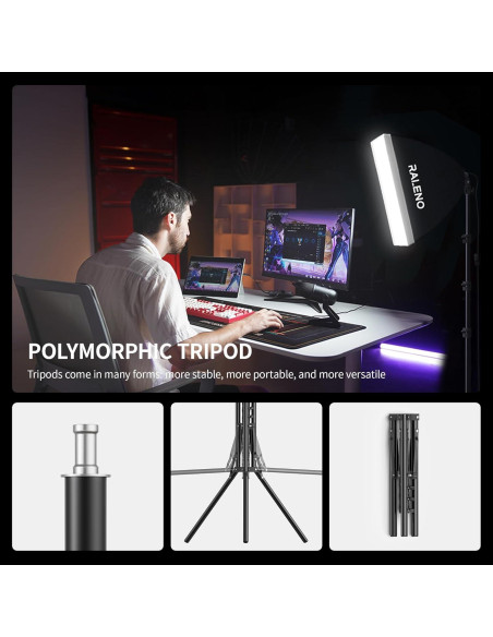 Kit de Iluminación RALENO Softbox 40.64x40.64cm LED 50W Kit de Iluminación RALENO Softbox 40.64x40.64cm LED 50W