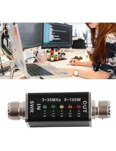 Medidor de Onda Estacionaria Marhynchus 3-30MHz 5-100W LED