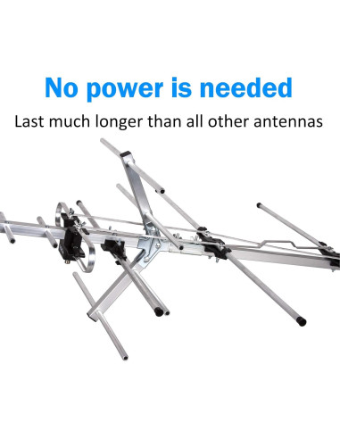 Antena Yagi HD Five Star para TV Interior/Exterior 321.87 km