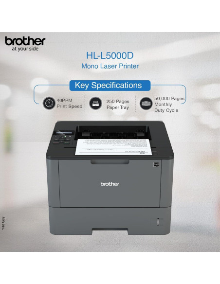 Impresora Láser Brother HL-L5000D Dúplex Automático 10.5 kg Impresora Láser Brother HL-L5000D Dúplex Automático 10.5 kg