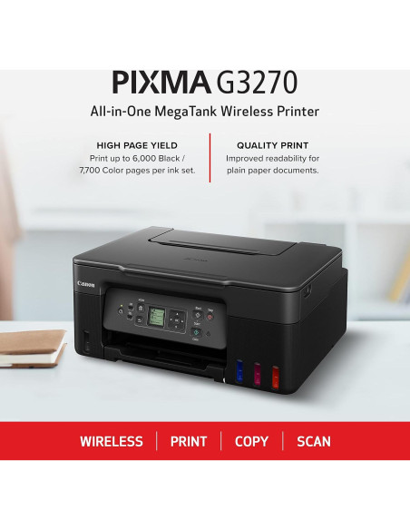 Impresora Multifuncional Inalámbrica Canon PIXMA G3270 Impresora Multifuncional Inalámbrica Canon PIXMA G3270