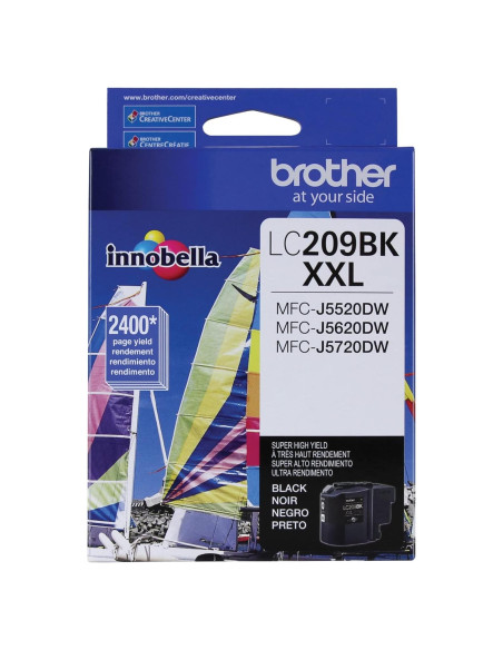 Cartucho de tinta negra Brother LC209BK - Alta capacidad 2400p Cartucho de tinta negra Brother LC209BK - Alta capacidad 2400p