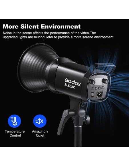 Luz de Video LED Godox SL60IID 70W CRI96+ 5600K Montura Bowens Luz de Video LED Godox SL60IID 70W CRI96+ 5600K Montura Bowens