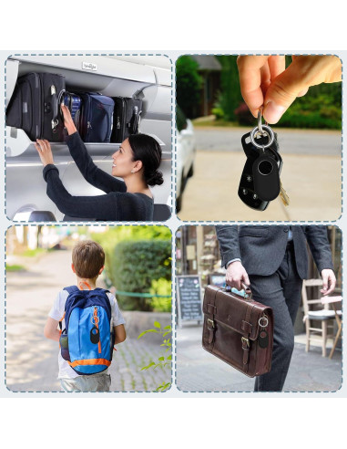 Funda Protectora de Silicona Tyanuzz para Samsung Smart Tag 2 - 2 Paquete Negro