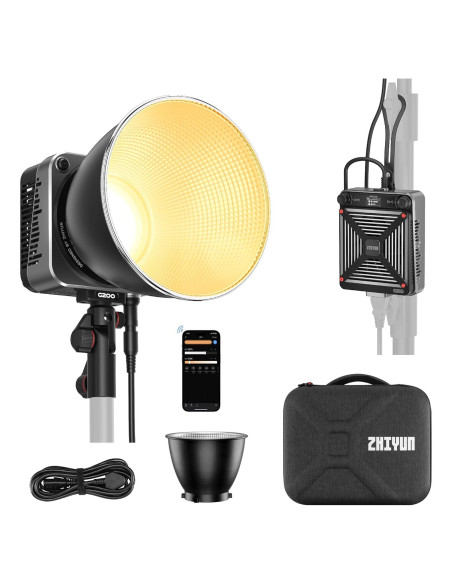 ZHIYUN MOLUS G200 COB Luz de Video Bi-Color 2700K-6500K ZHIYUN MOLUS G200 COB Luz de Video Bi-Color 2700K-6500K