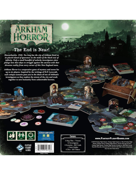 Arkham Horror 3ra Edición - Juego de Mesa Cooperativo 1-6 Jugadores Arkham Horror 3ra Edición - Juego de Mesa Cooperativo 1-6 Jugadores