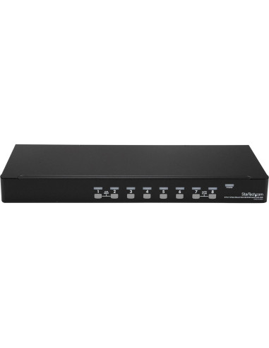 Conmutador KVM USB 8 Puertos StarTech SV831DUSBUK Rack 1U