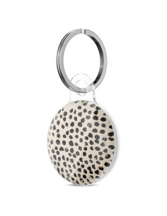 Funda para AirTag Svanove Estampado Guepardo Beige