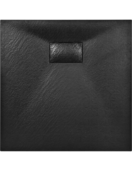 Base de Ducha vidaXL 80x80 cm Antideslizante Negro SMC Base de Ducha vidaXL 80x80 cm Antideslizante Negro SMC