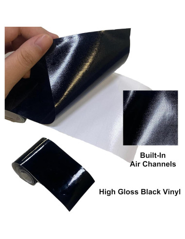Vinilo Negro Brillante Arespark 2.54cm x 9.14m para Autos