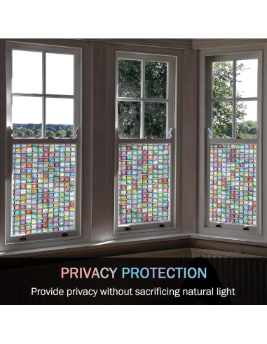 Película de Privacidad VELIMAX 45x200 cm Vinilo Anti UV