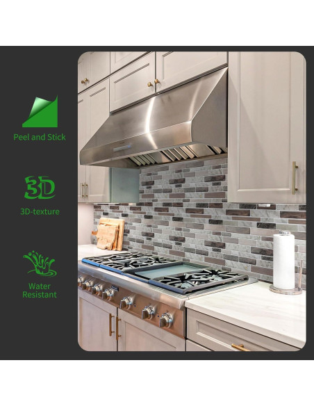 Azulejos Autoadhesivos LONGKING 30x30cm - 10 Piezas Mármol Azulejos Autoadhesivos LONGKING 30x30cm - 10 Piezas Mármol